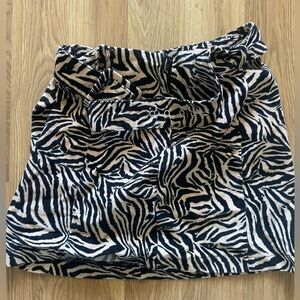 Wild fable, zebra corduroy mini skirt